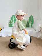 Kids' Airplane Ride-On Car: Anti-Rollover Glider &amp; Toddler Walker