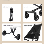 Ultra-Light One-Click Fold Baby Stroller