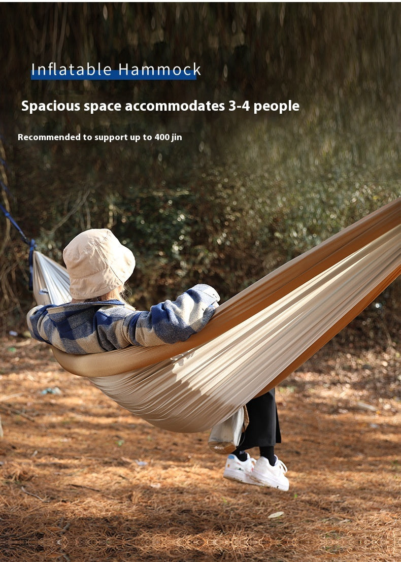 Double Inflatable Hammock with Mosquito Net
