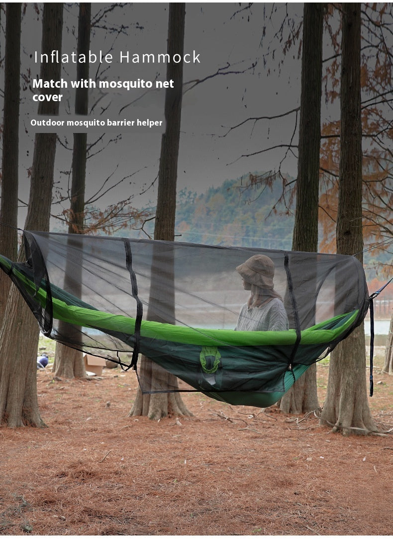Double Inflatable Hammock with Mosquito Net