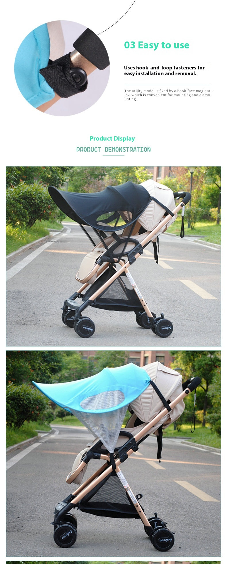 Baby Stroller Sunshade & UV Protection Cover