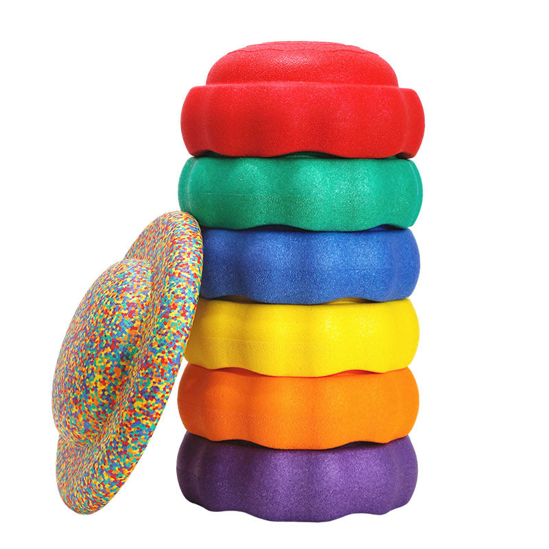 Children's Rainbow River Stones: A Balance &amp; Coordination Training Toy