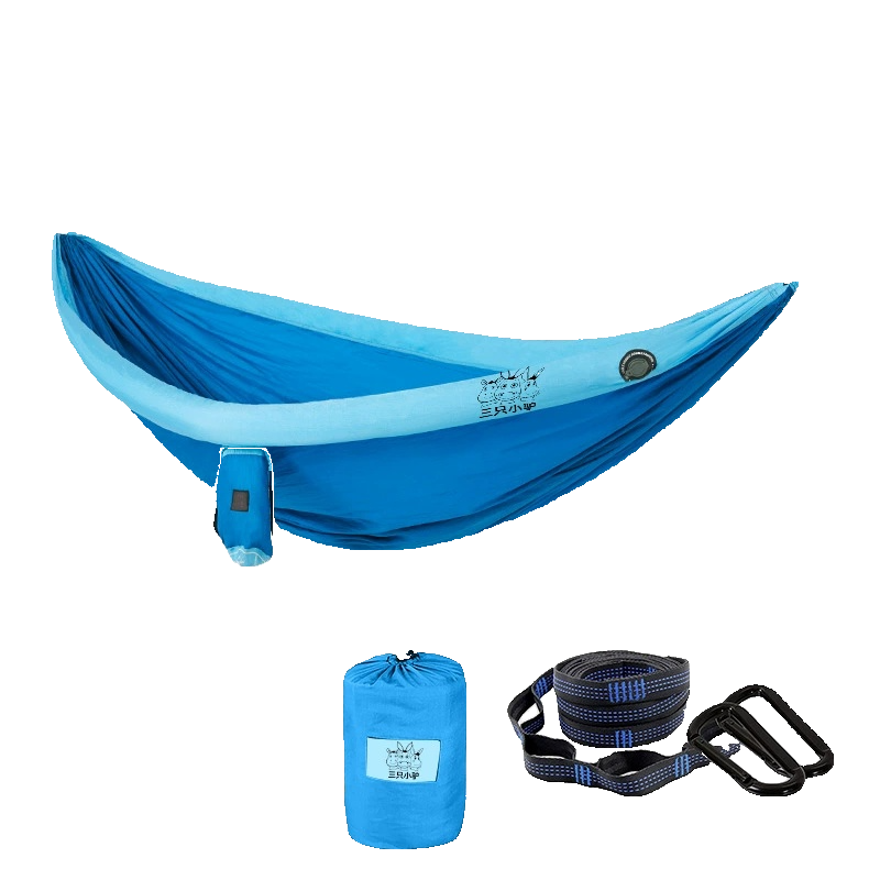 Double Inflatable Hammock with Mosquito Net